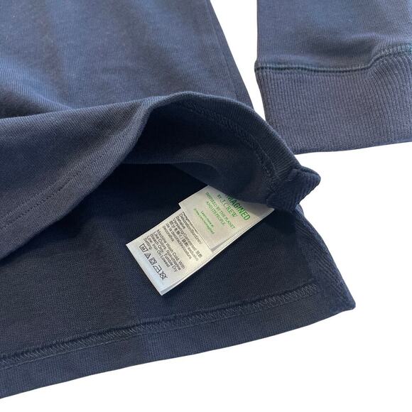 J.Crew Crewcuts Boys Half Zip Cotton Popover Sweatshirt in Navy Size Small NEW - Picture 4 of 5